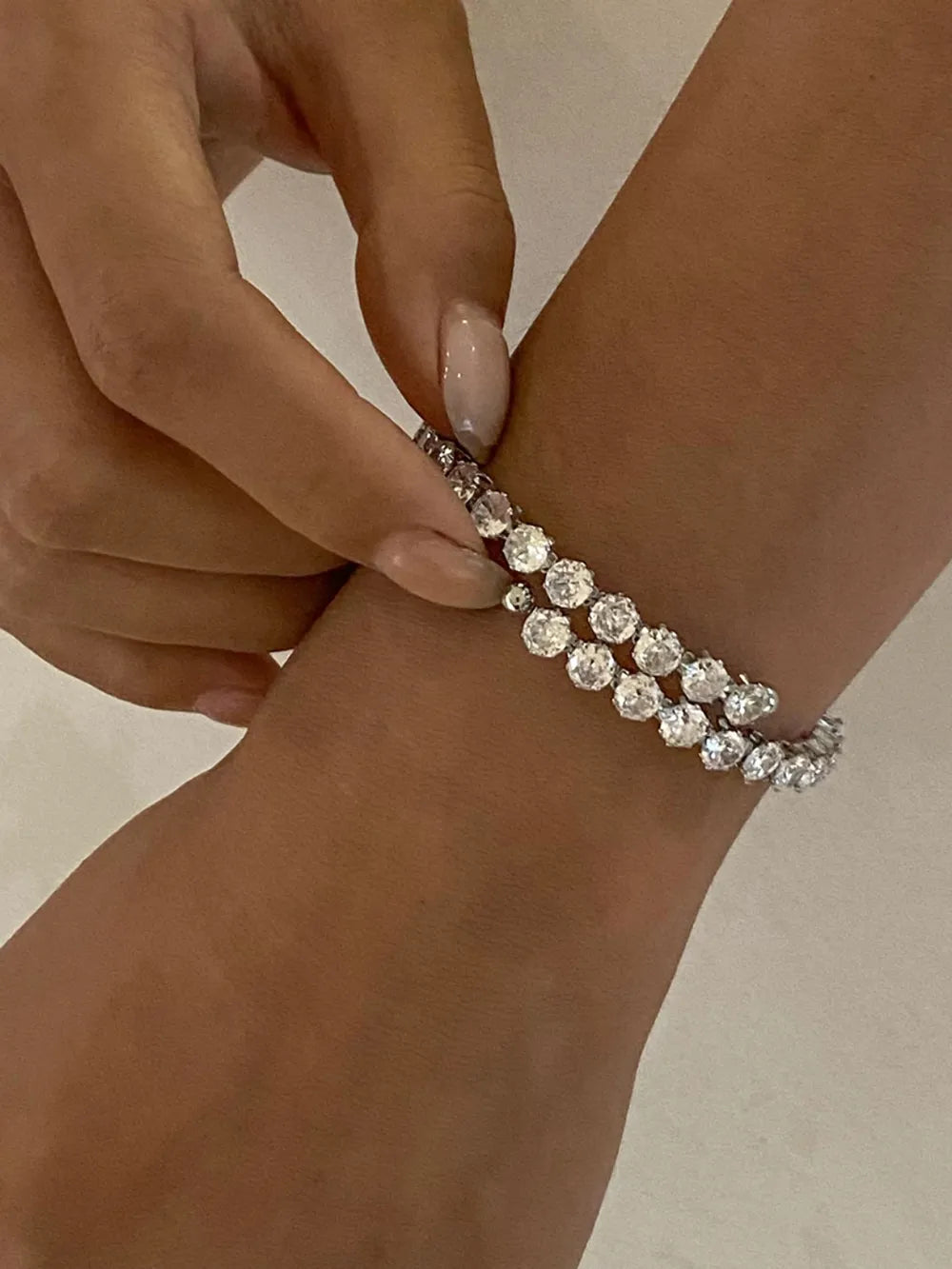silver rhinestone bracelet