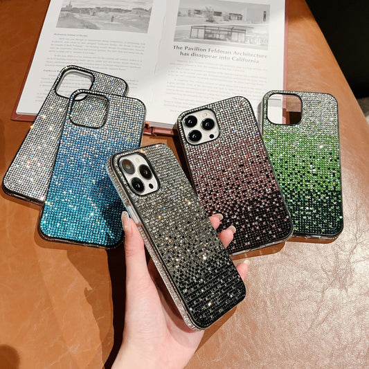 Gradient Edge Diamond Mobile Phone Case - Savge Charmz