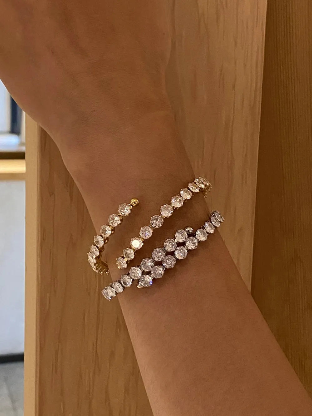gold rhinestone bracelet