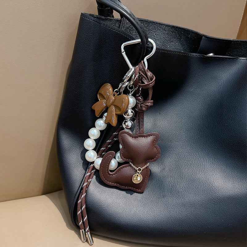 Cartoon Lucky Cat Keychain