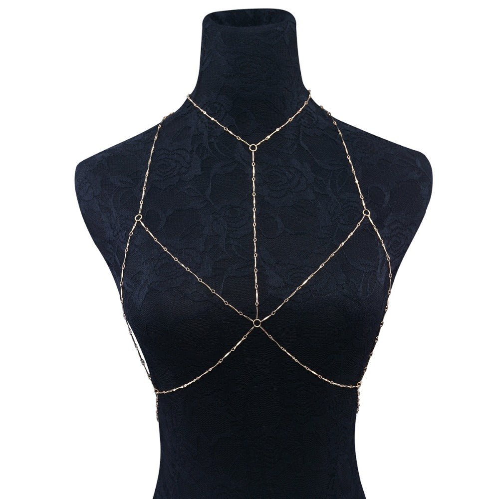 Gold Body Chain Bralette by Savge Charmz