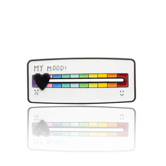 Mood Slider Brooch Social Battery Pin - Savge Charmz