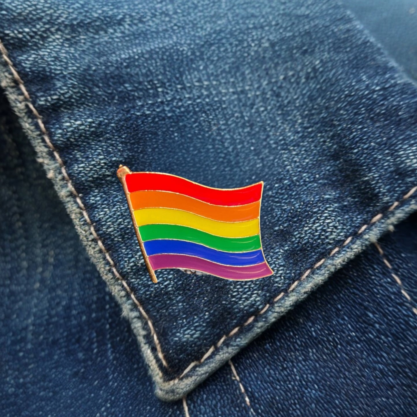 Rainbow Flag Enamel Pin