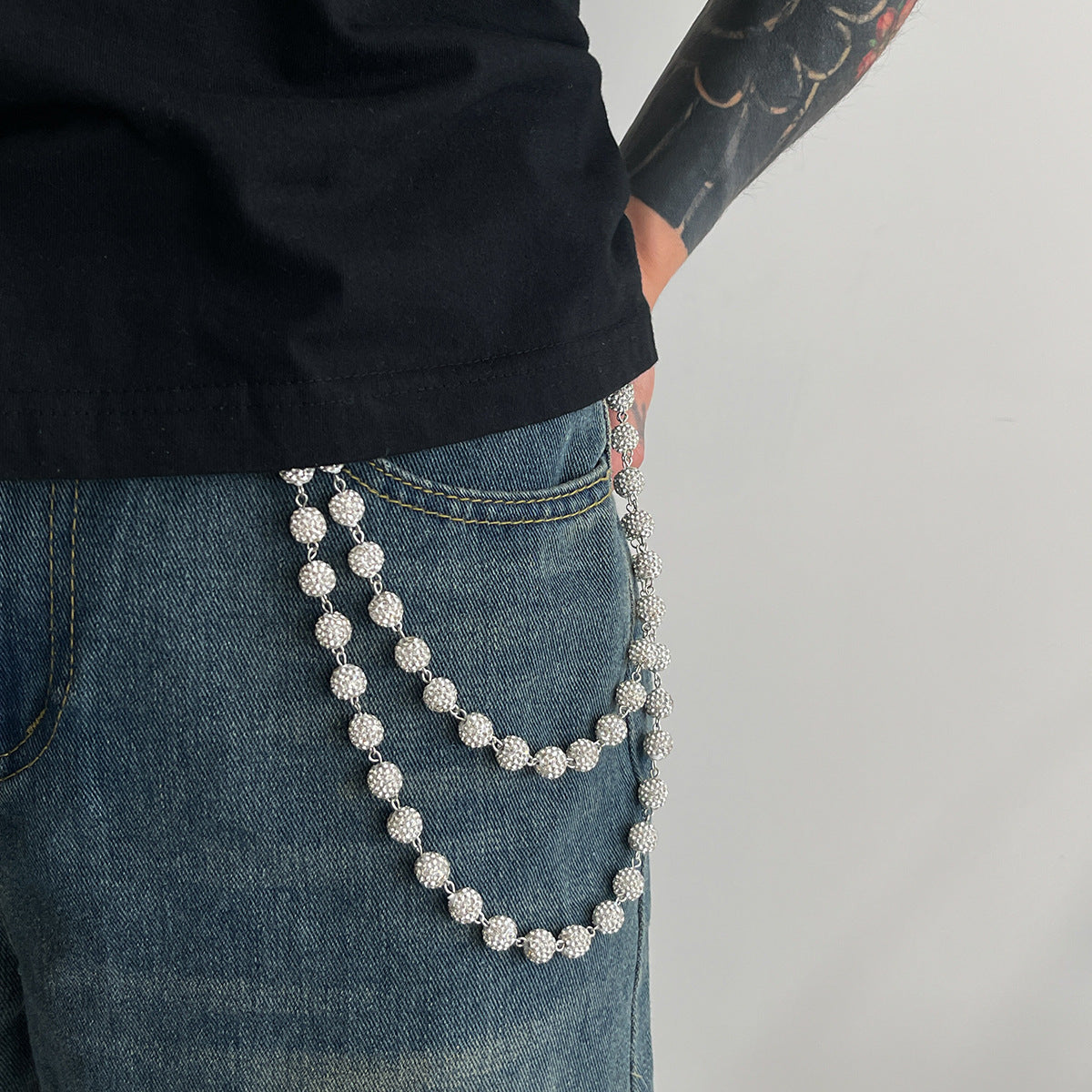Sphere Beaded Wallet Chain by Savge Charmz