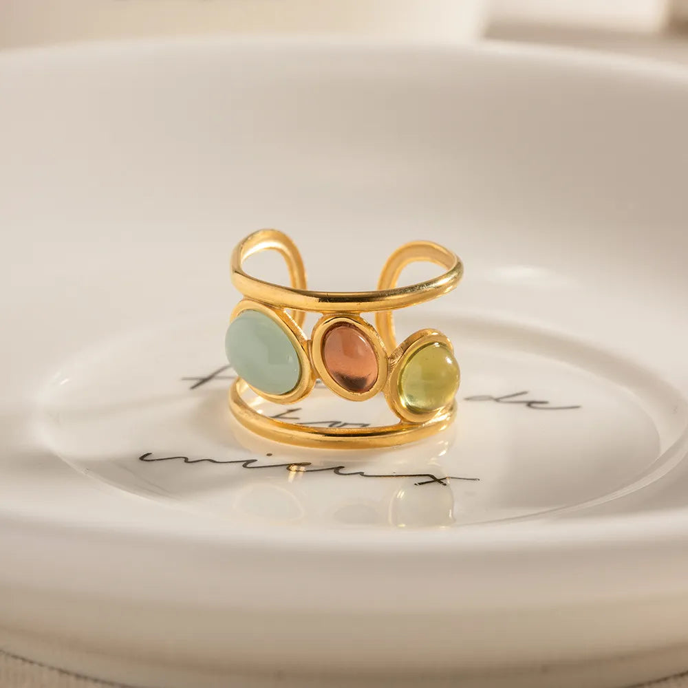 18k gold cuff ring