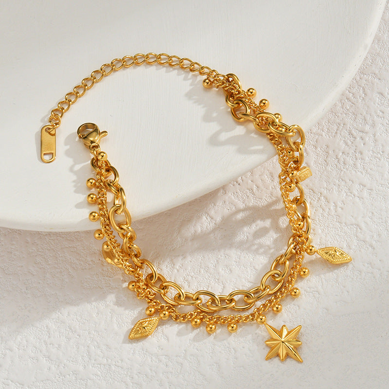 Eight Point Star Bracelet
