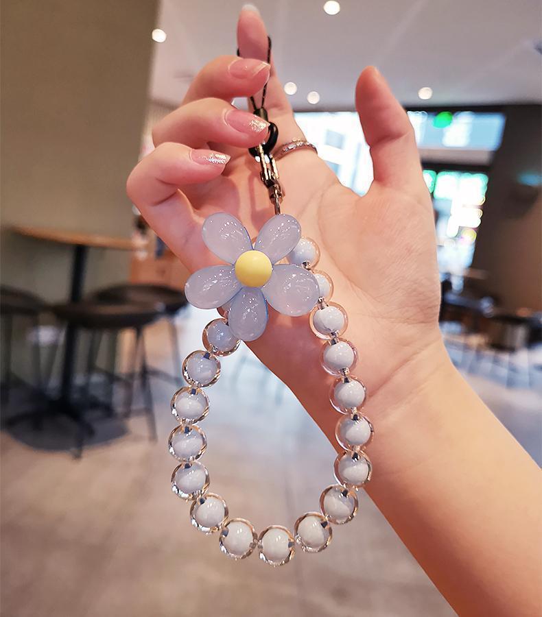 Flower Beaded Mobile Phone Charm