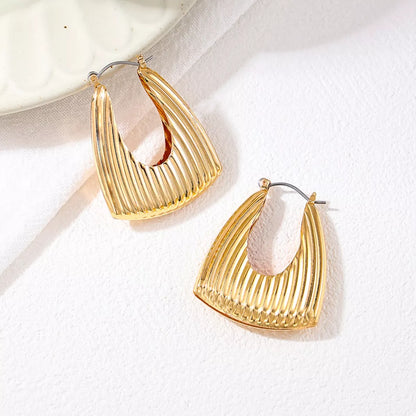 Gold hoop earrings