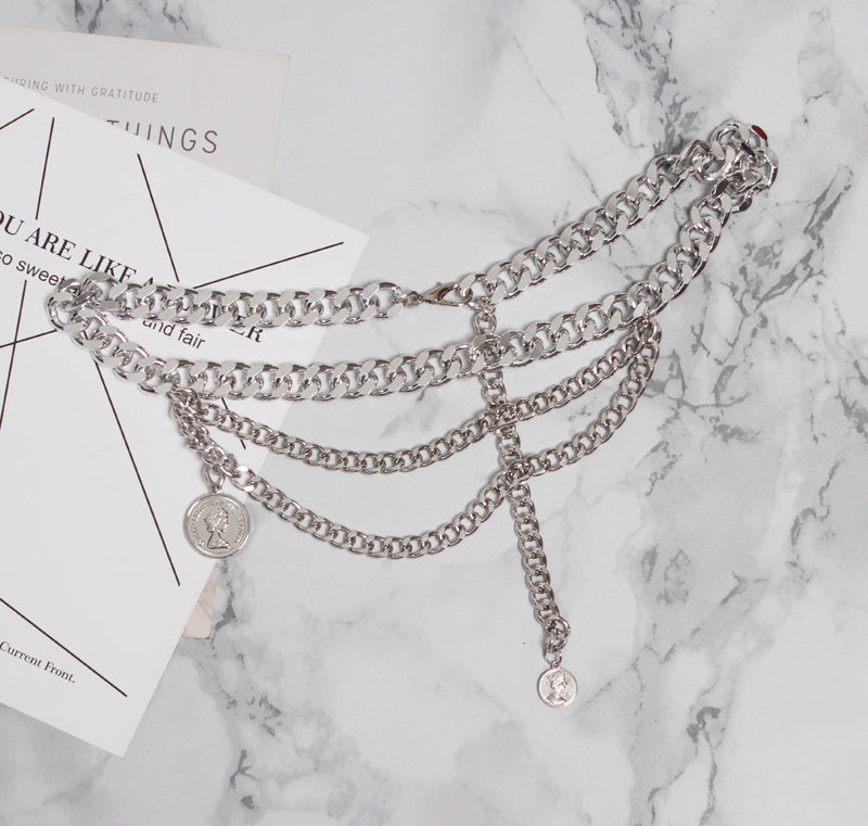 Vintage Thick Chain Waist Belt