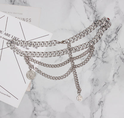 Vintage Thick Chain Waist Belt