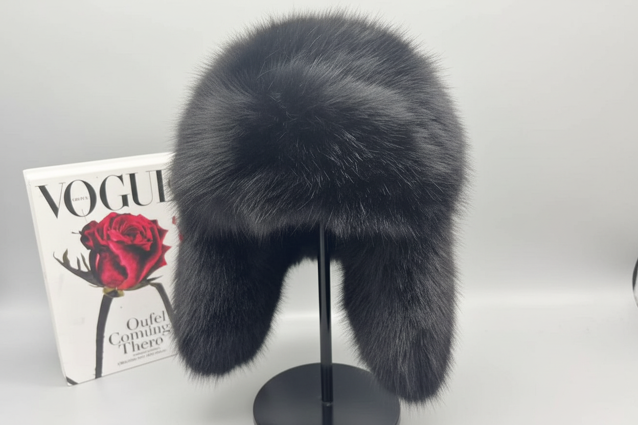 Plush Fox Fur Hat