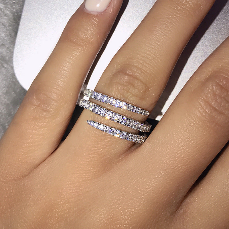 Women's Snake Diamond Band - Savge Charmz