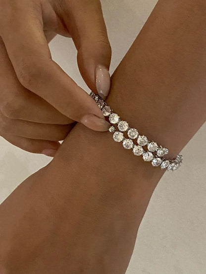 silver rhinestone bracelet
