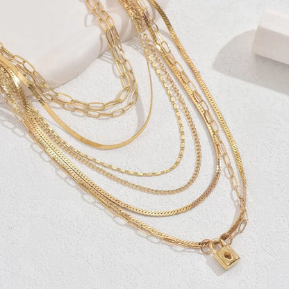 Stainless Steel Multi-Layer Necklace