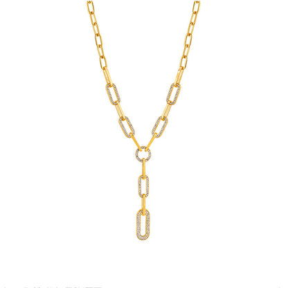 Womens Long Clavicle Chain