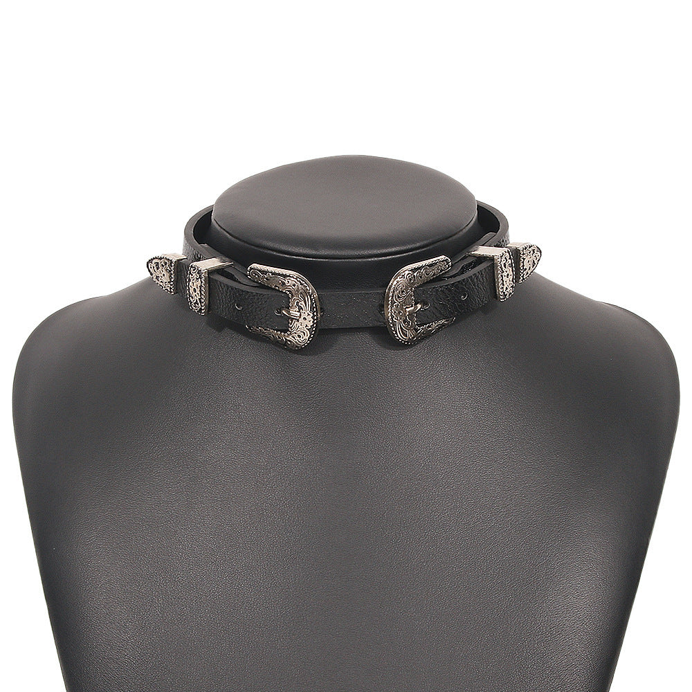 leather neck chocker