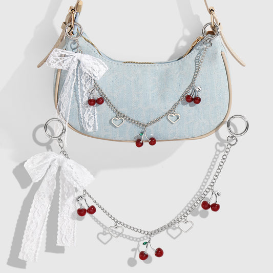 Cherry Chain Bag Pendant