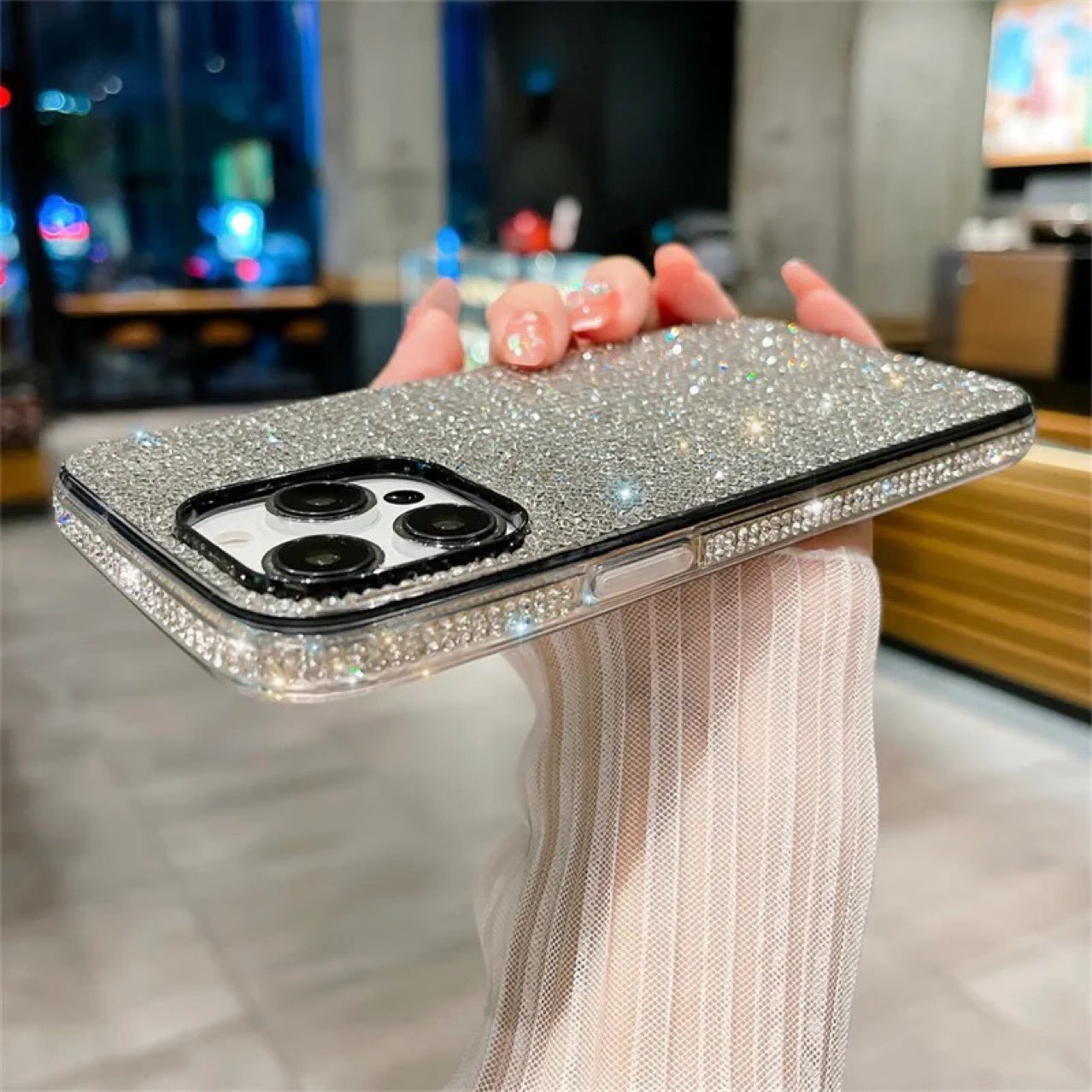 Funda de teléfono Diamond con borde degradado