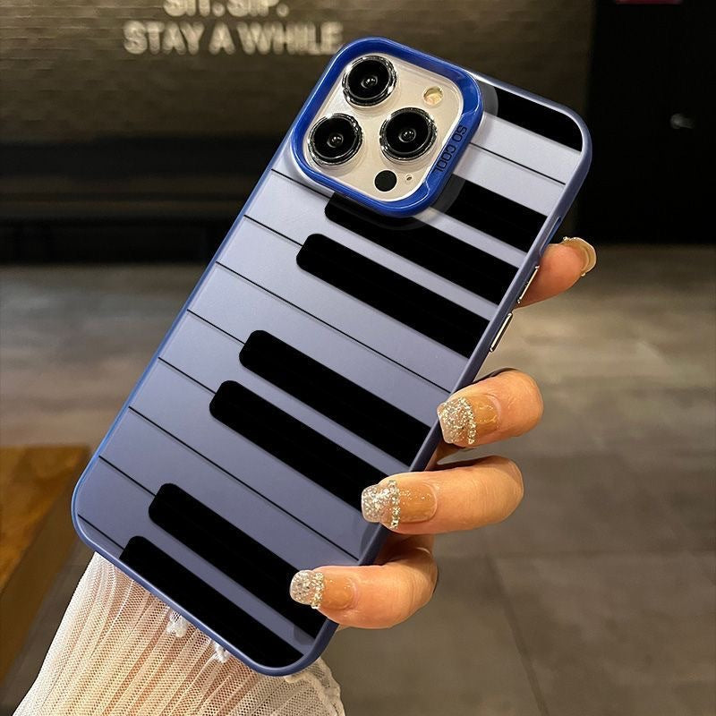 Funda para teléfono con teclas de piano creativas 3D Y2K