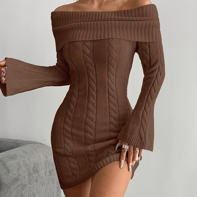 Women's Off Shoulder Bodycon Dress