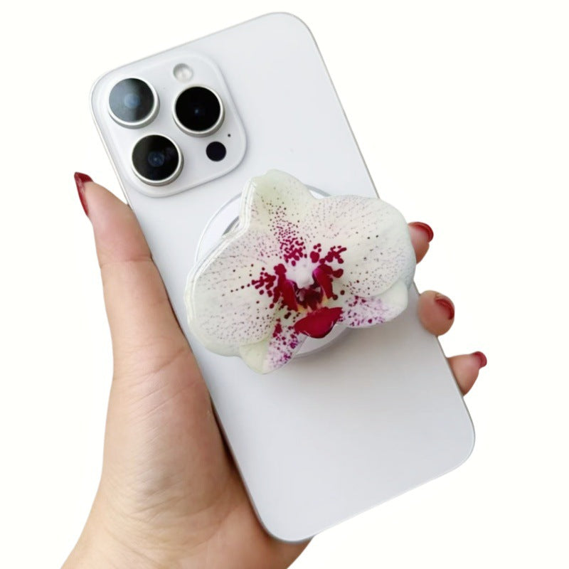 Orchid Acrylic Magnetic Phone Grip Stand