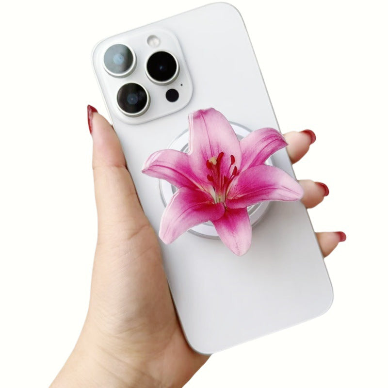 Orchid Acrylic Magnetic Phone Grip Stand