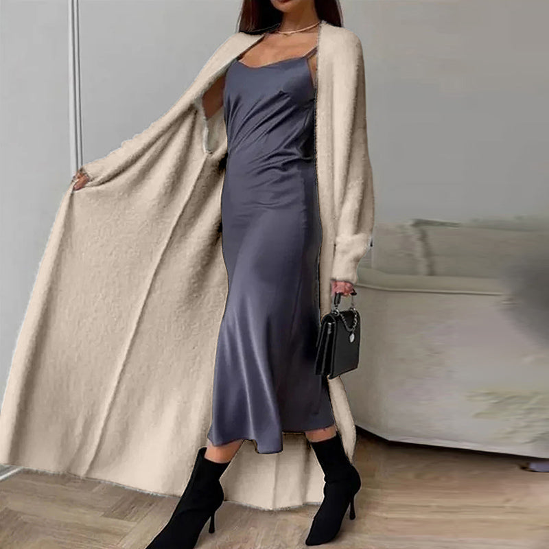 Women's Furry Long Cardigan