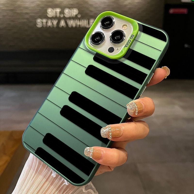 Funda para teléfono con teclas de piano creativas 3D Y2K