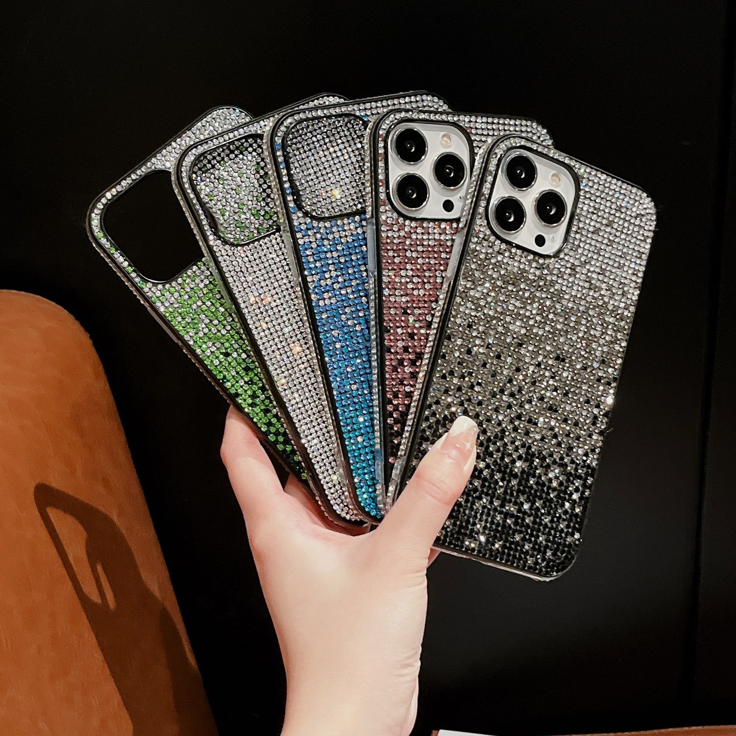 Funda de teléfono Diamond con borde degradado
