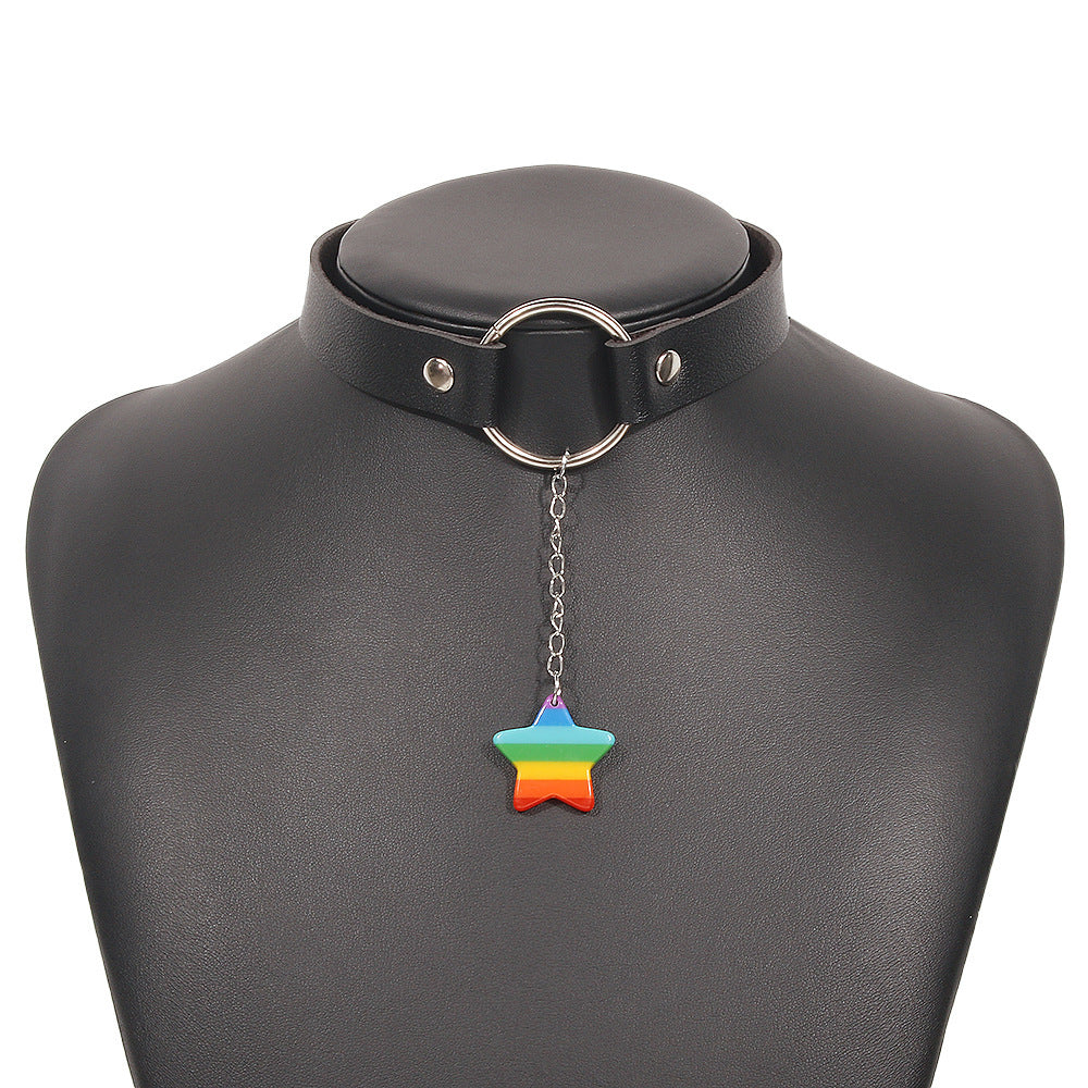 leather neck chocker
