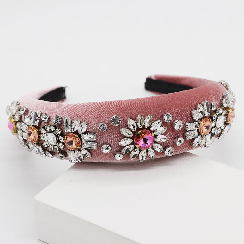 Pearl Diamond Rhinestone Headband - Savge Charmz