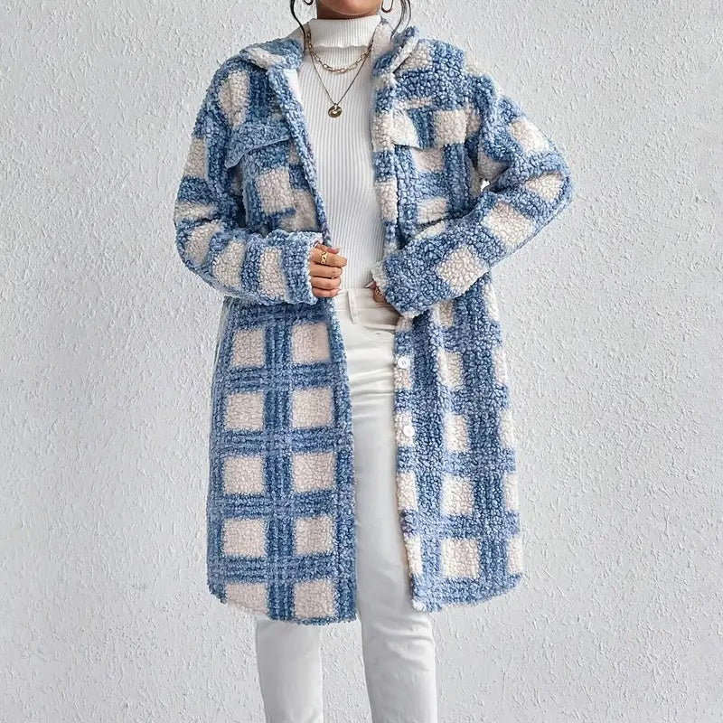 Women's Fleece Jacket Long Sleeve Fall Outerwear Coat