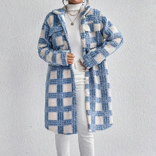 Women's Fleece Jacket Long Sleeve Fall Outerwear Coat