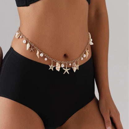 Boho Beach Shell Waist Chain