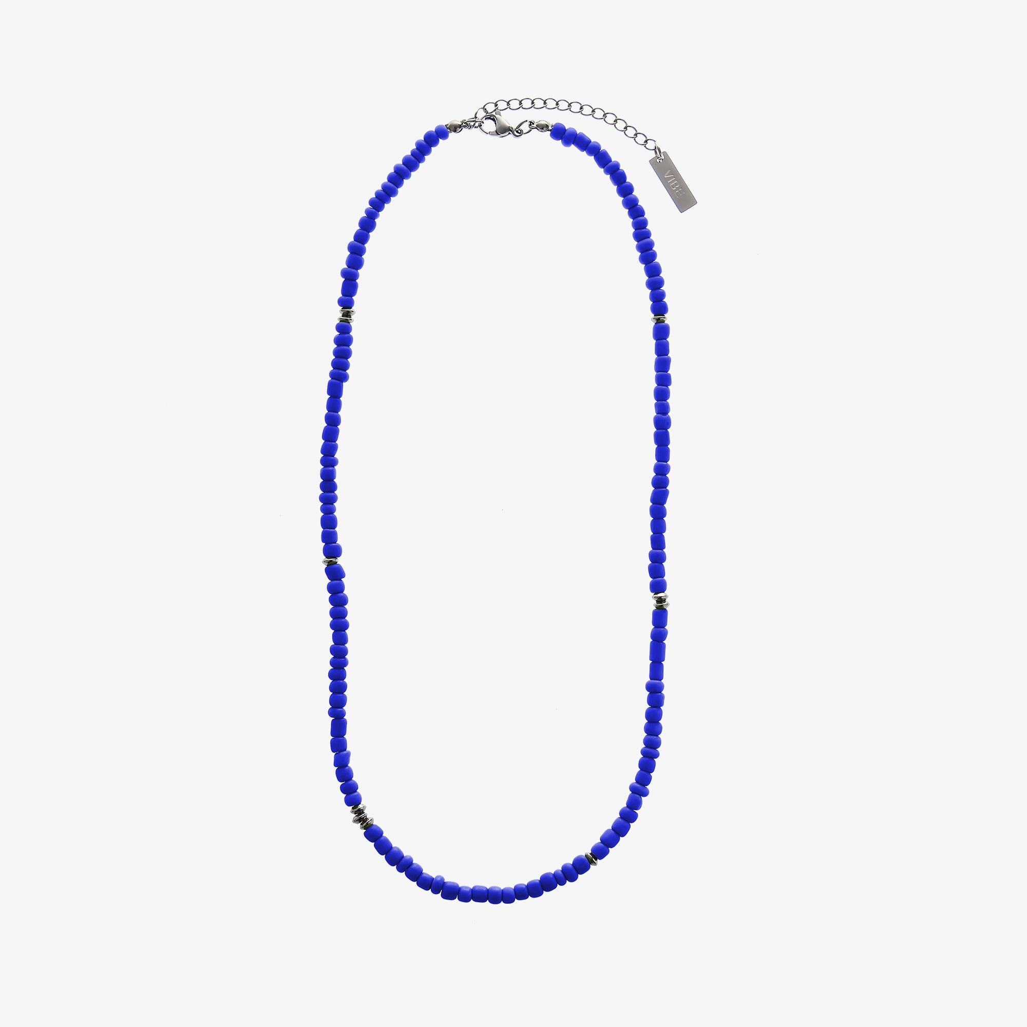 Blue beaded necklace 