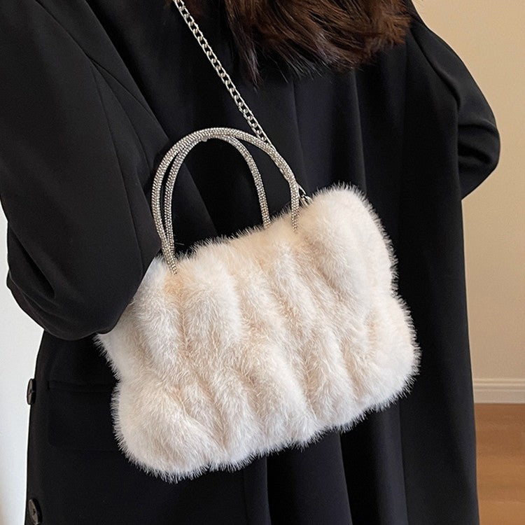 Womens Cloud Plush Handbag