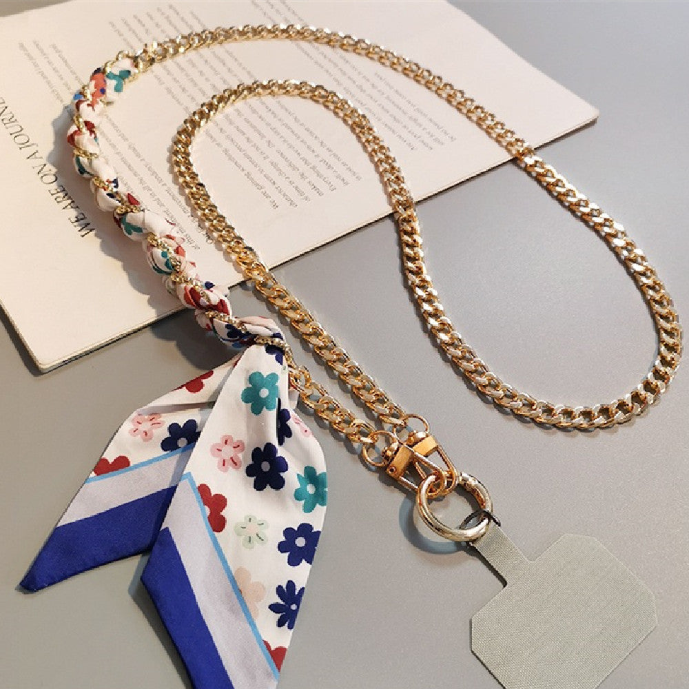 Crossbody Scarf Chain Phone Lanyard