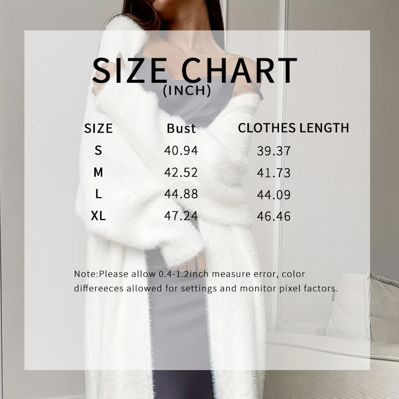 Women's Furry Long Cardigan