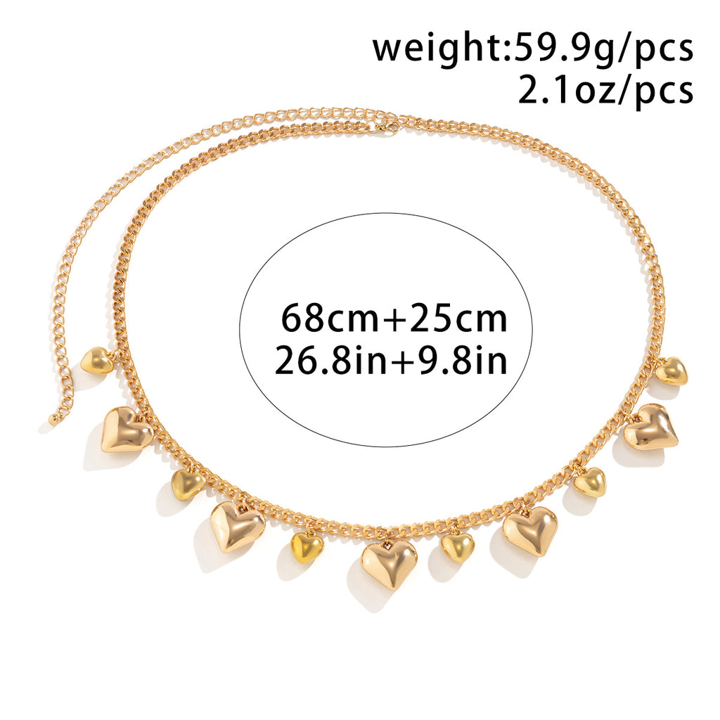 Big Heart Tassel Waist Chain