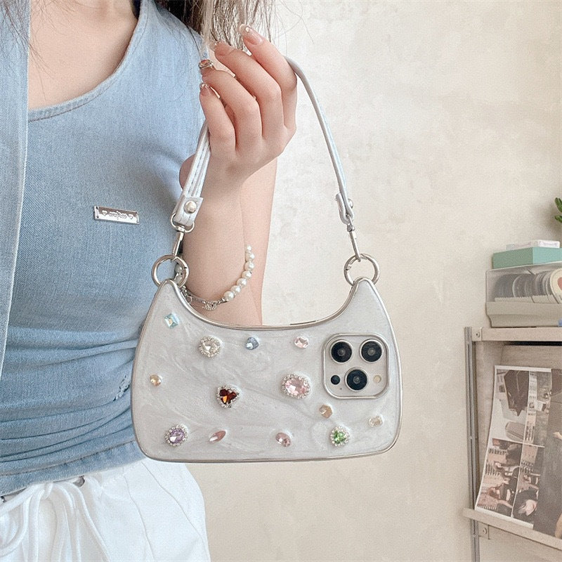 Diamond Gem Handbags Phone Case