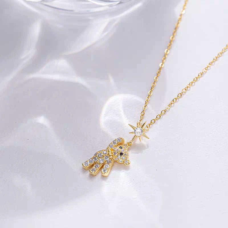 Women's Cute Bear Sweater Necklace