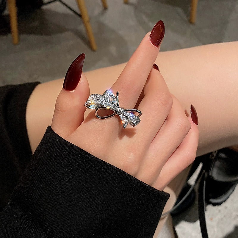 Womens High-end Bow Ring