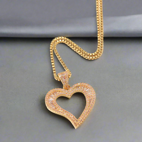 18k Heart Style Necklace