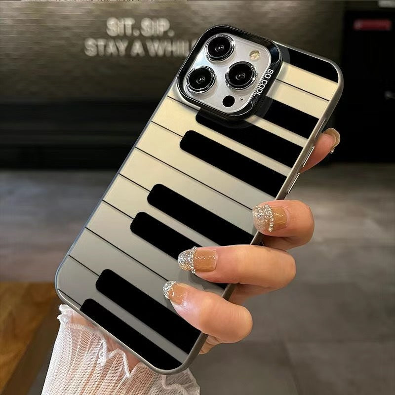 Funda para teléfono con teclas de piano creativas 3D Y2K