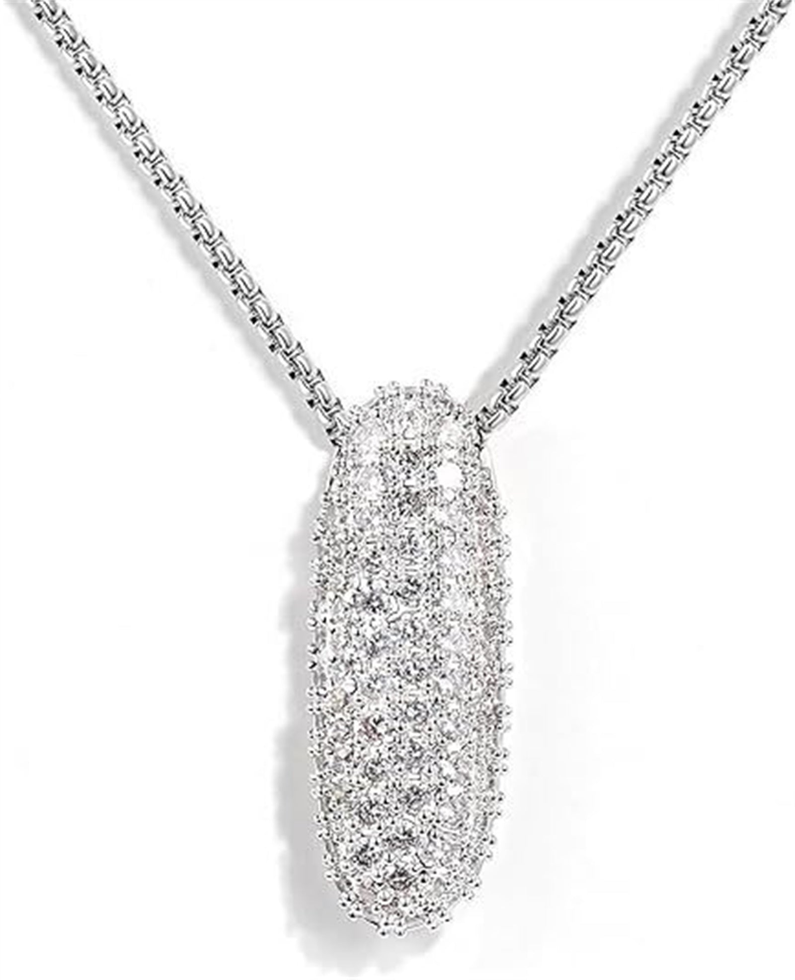 Bubble Letter Pendant Necklace
