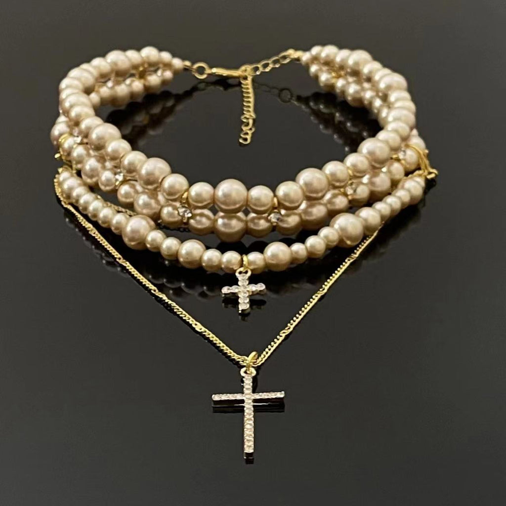 Pearl Layered Choker Chain