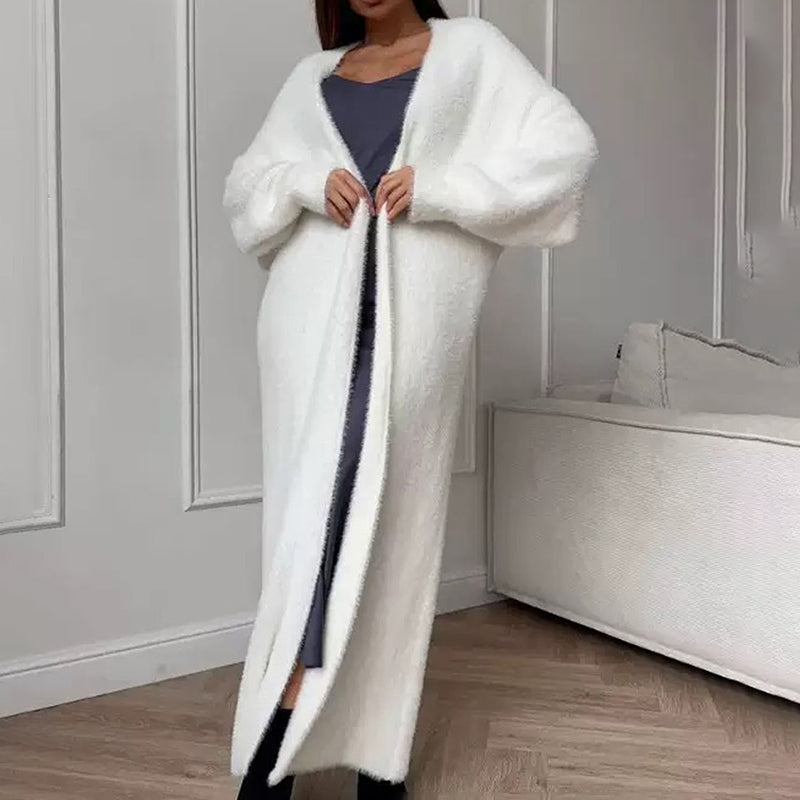 Women's Furry Long Cardigan