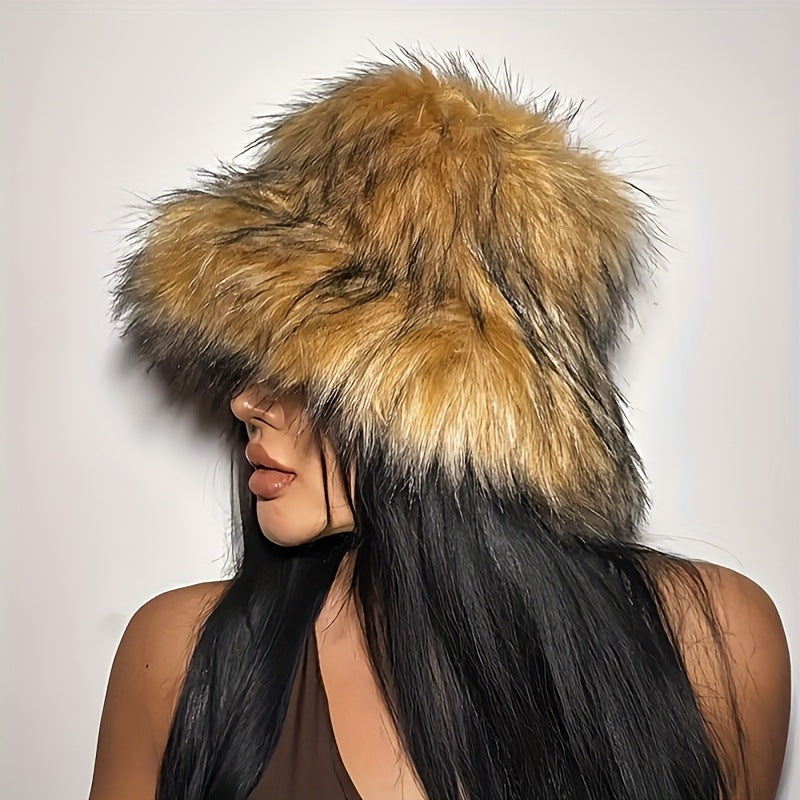 Warm Plush Faux Fur Thickened Raccoon Fur
