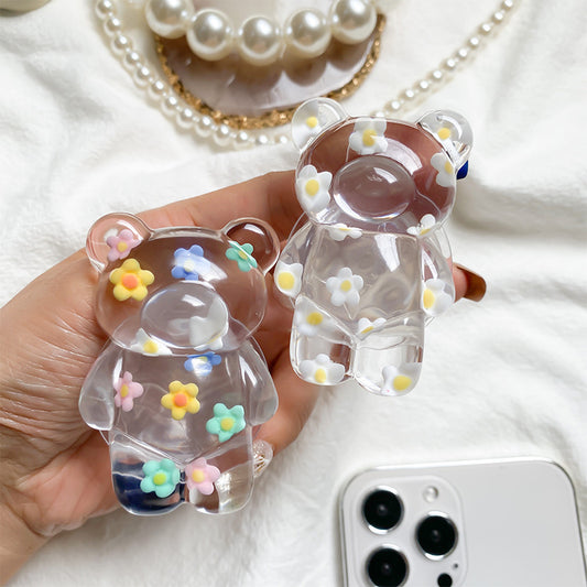 Soporte con Pop Socket de Oso para Teléfono Móvil