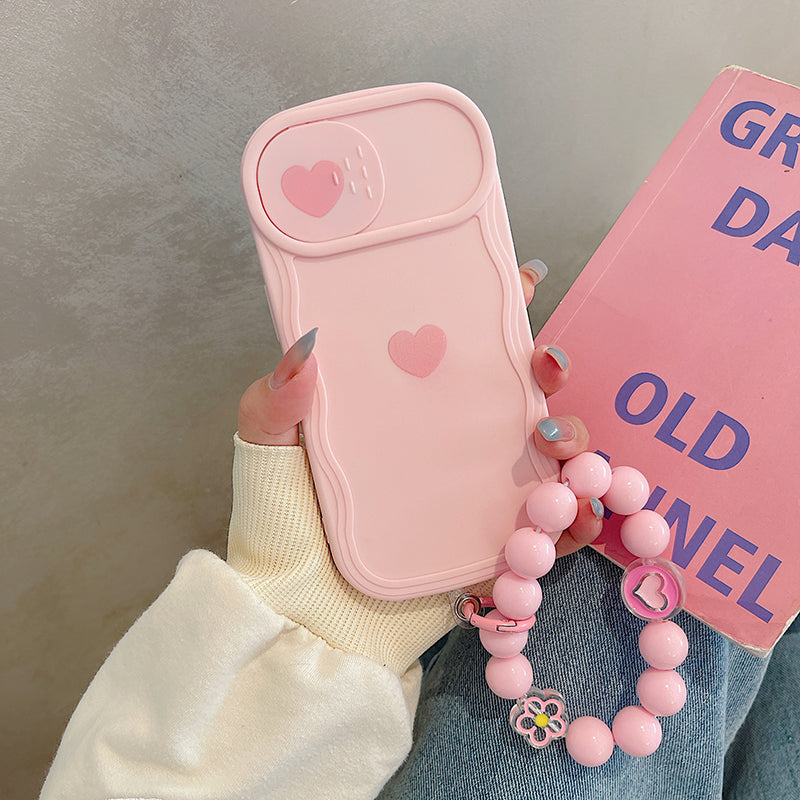 Simple Heart  Mobile Phone Case with Lanyard